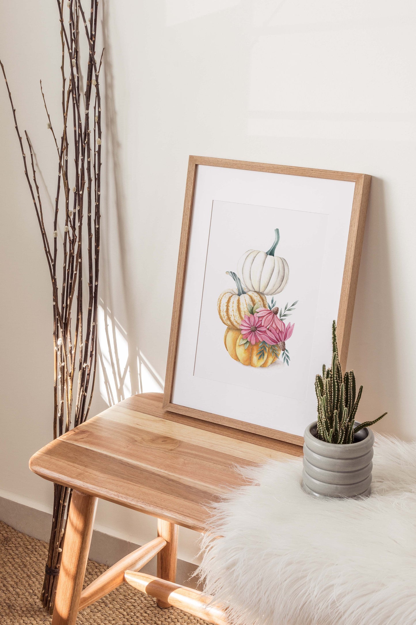 Fall Pumpkins Art Print