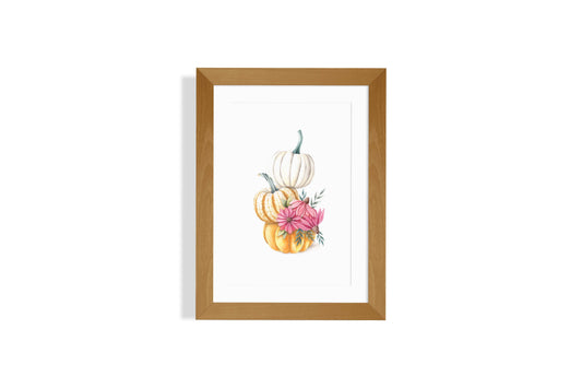 Fall Pumpkins Art Print