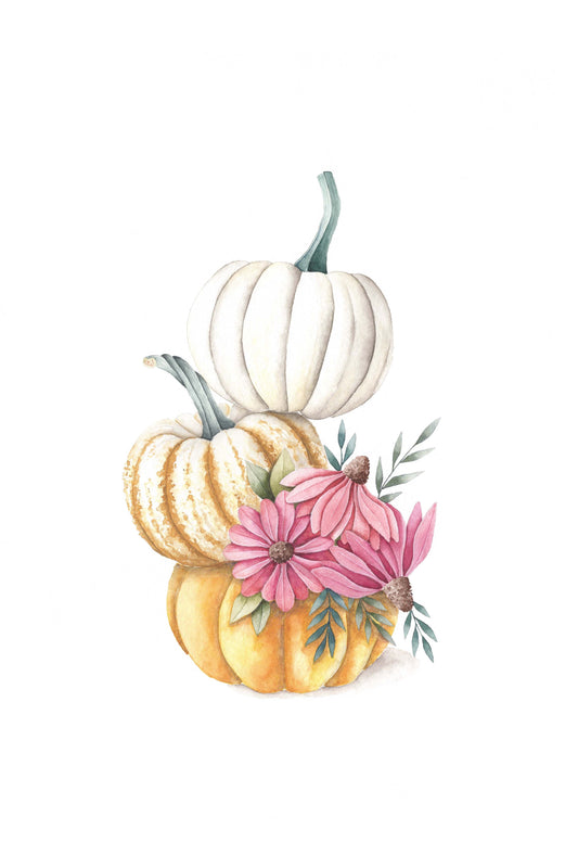 Fall Pumpkins Art Print